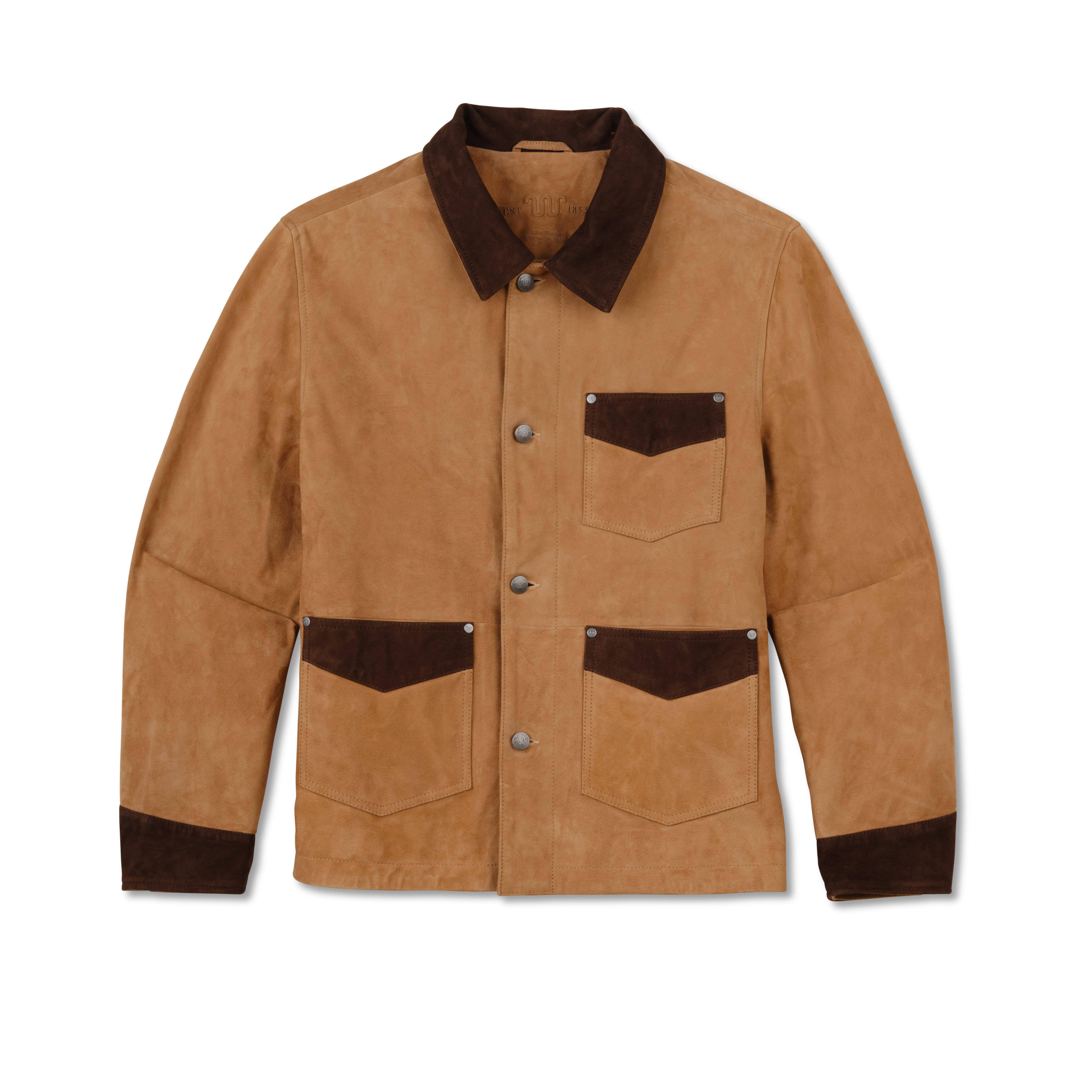 Men s Goat Suede Kineno Jacket King Ranch Saddle Shop