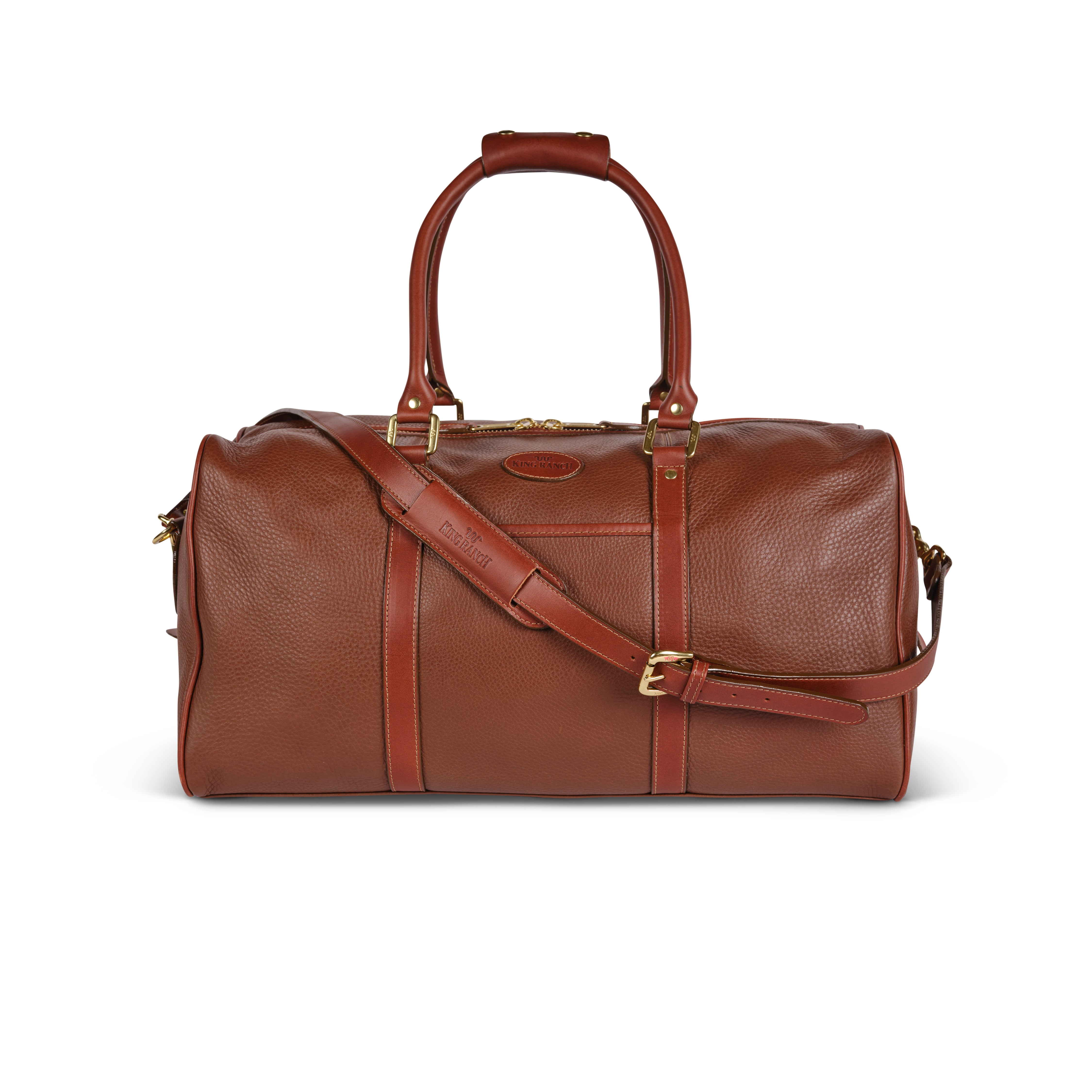 king ranch leather duffle bag