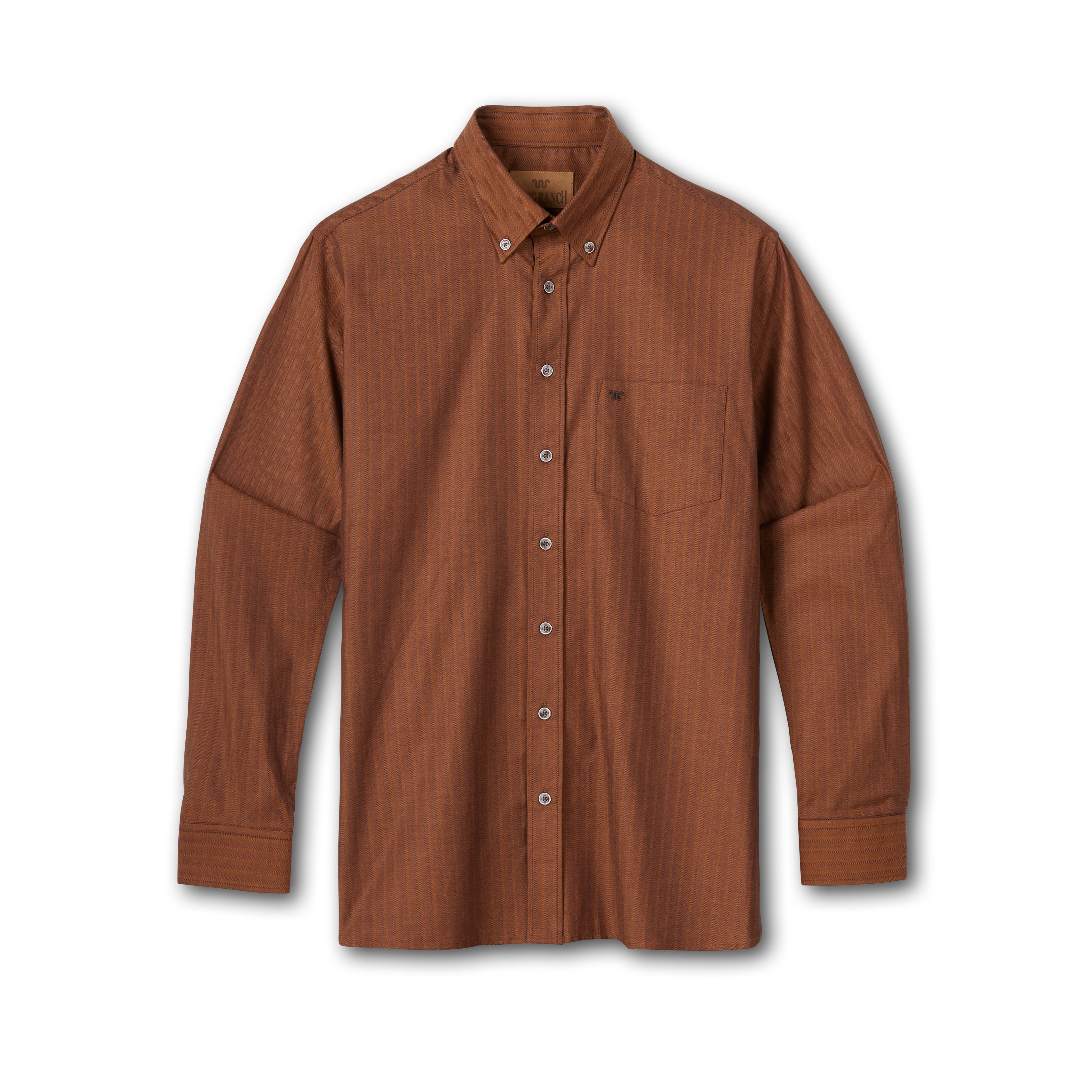 Men's Herringbone Oxford Dress Shirt – King Ranch Saddle Shop