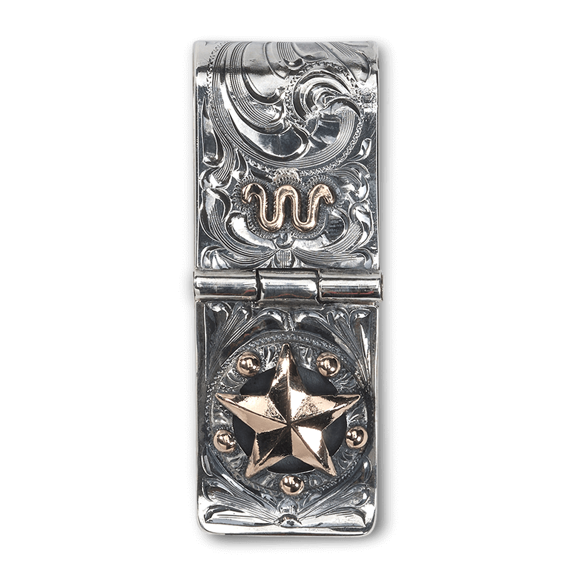 TXST store University Money Clip Silver