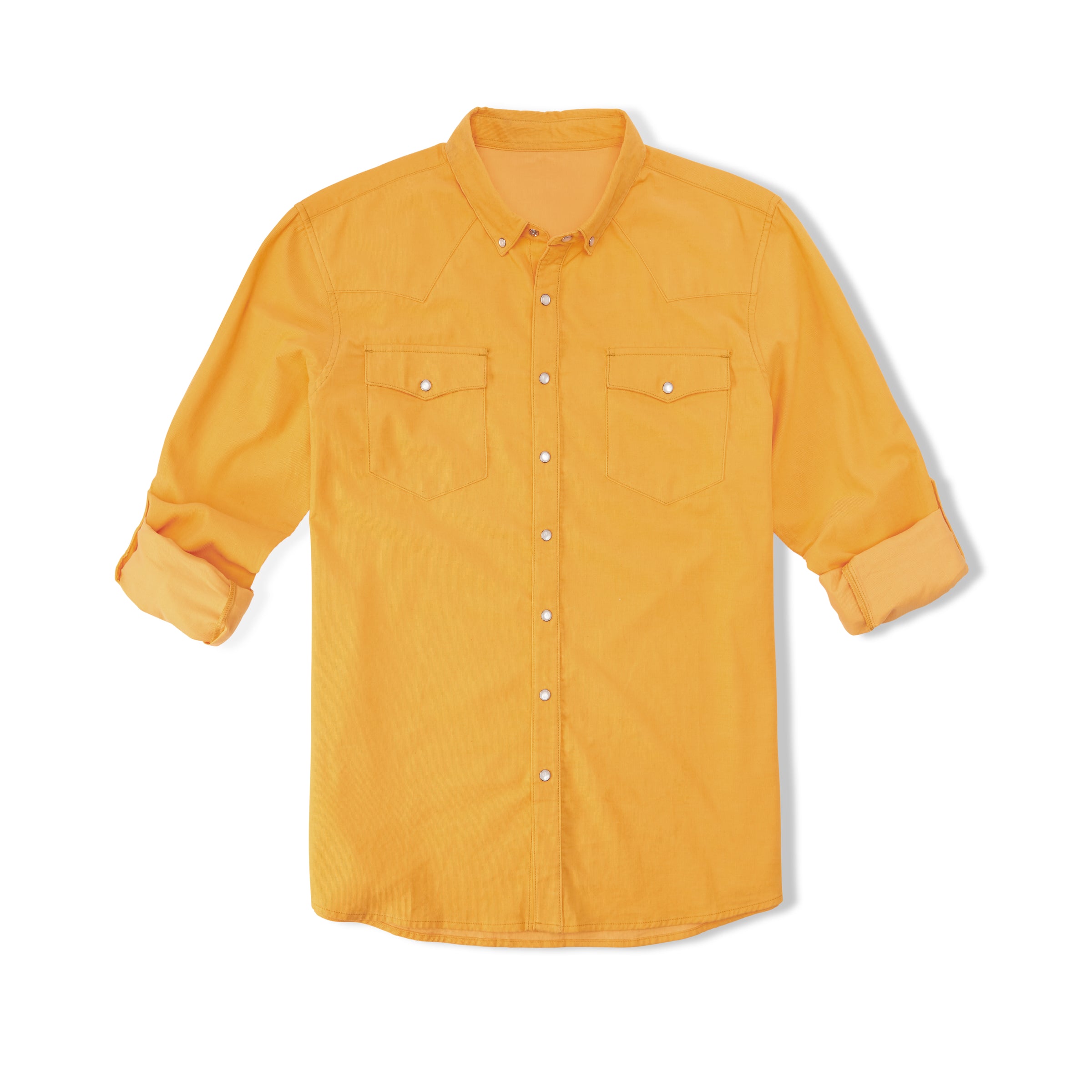 Men's Corduroy Pearl Snap Western Shirt