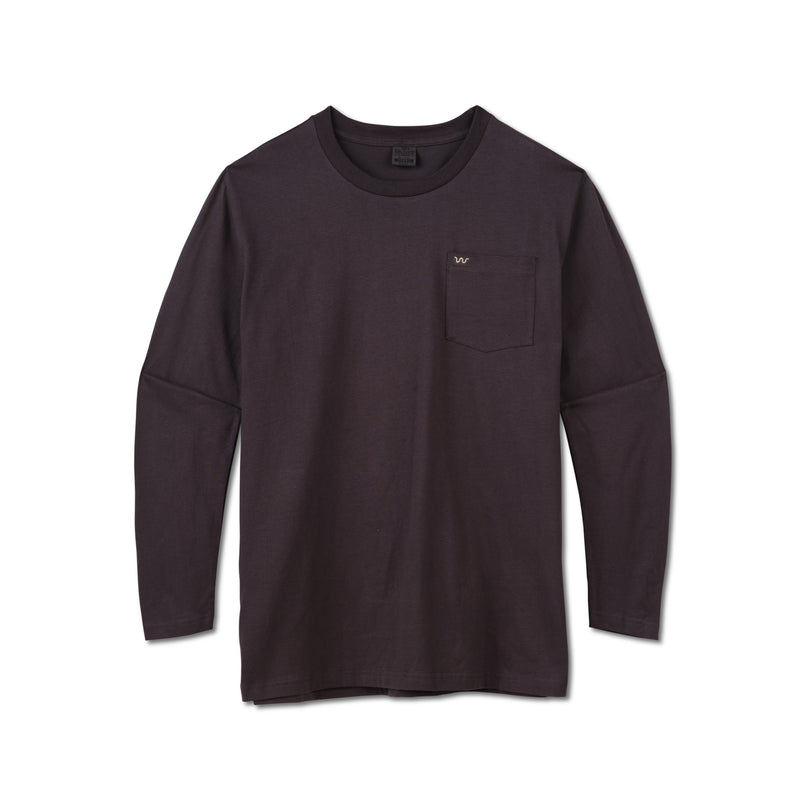 Long Sleeve Logo Pocket Tee Shirt | GREY / Small