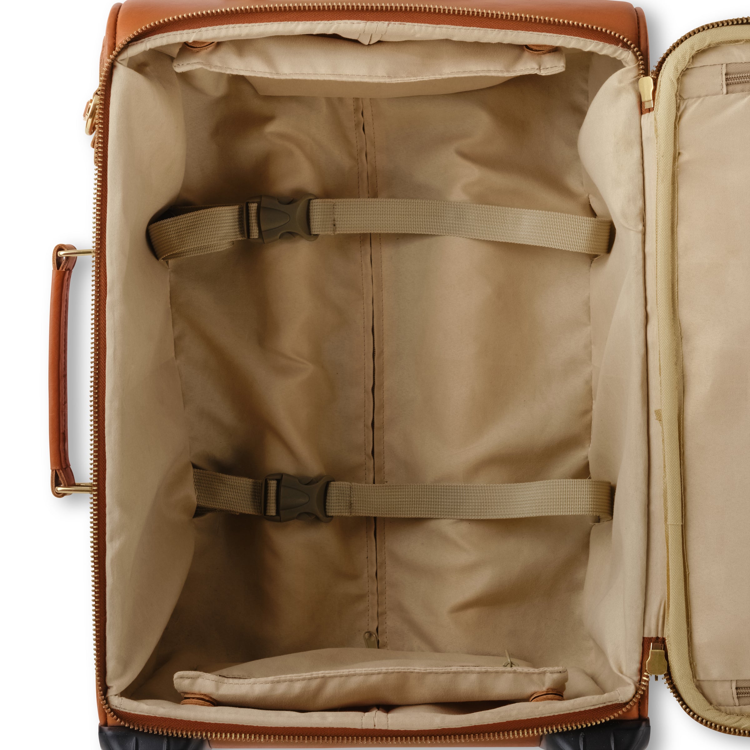 Leather Carry-on Rolling Suitcase