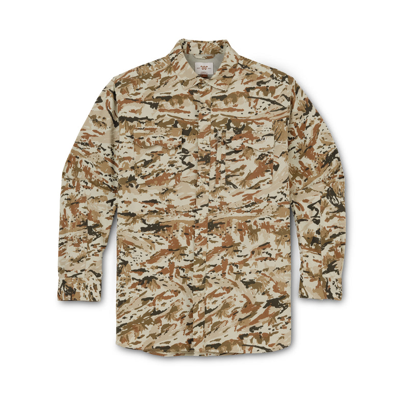 Men's Blue Norther Tech Shirt | Brush Camo / Small