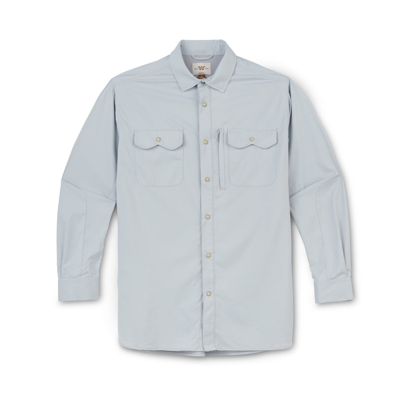 Men's Blue Norther Tech Shirt | Wild Dove Grey / Small