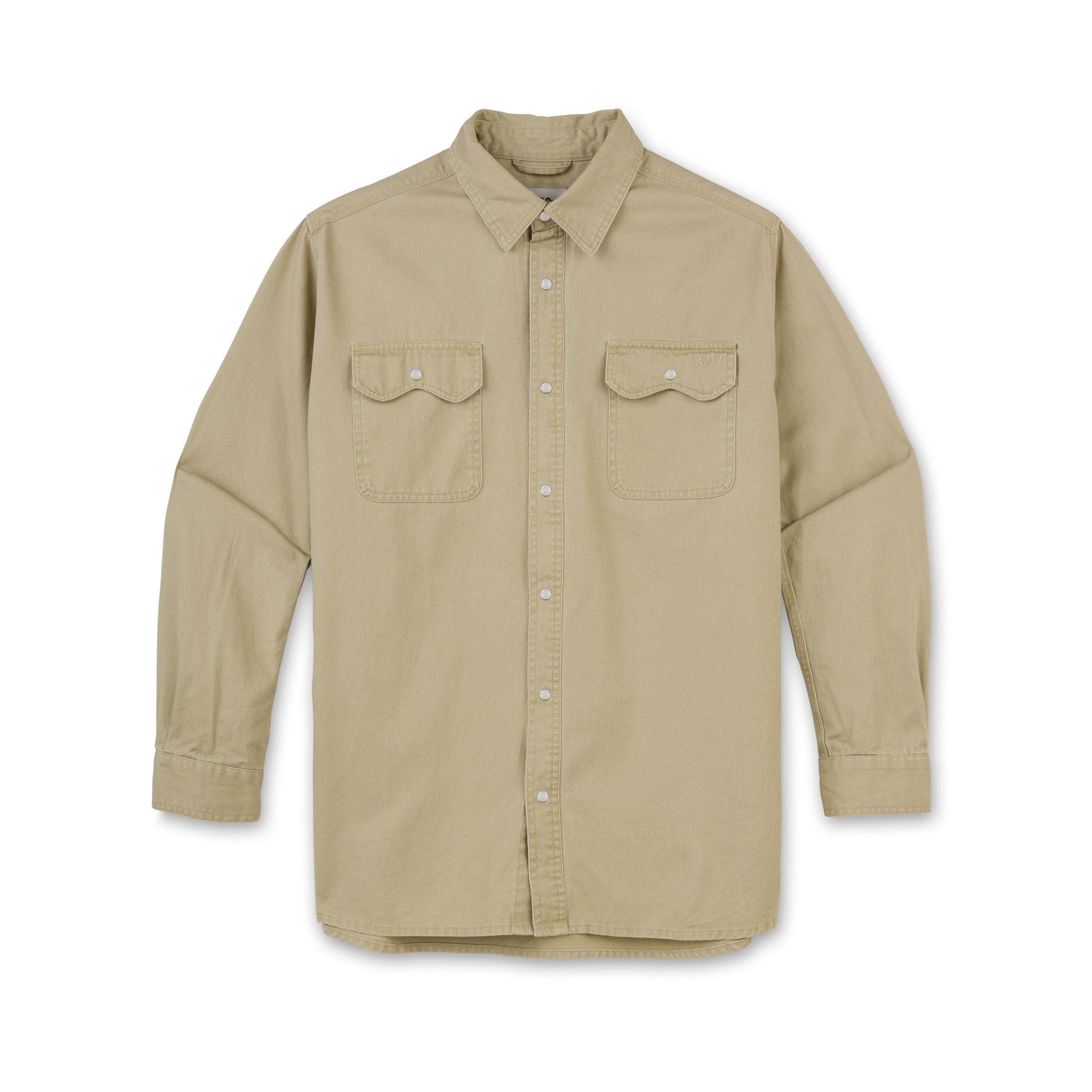 Men’s Two Pocket Ranch Shirt, Twill