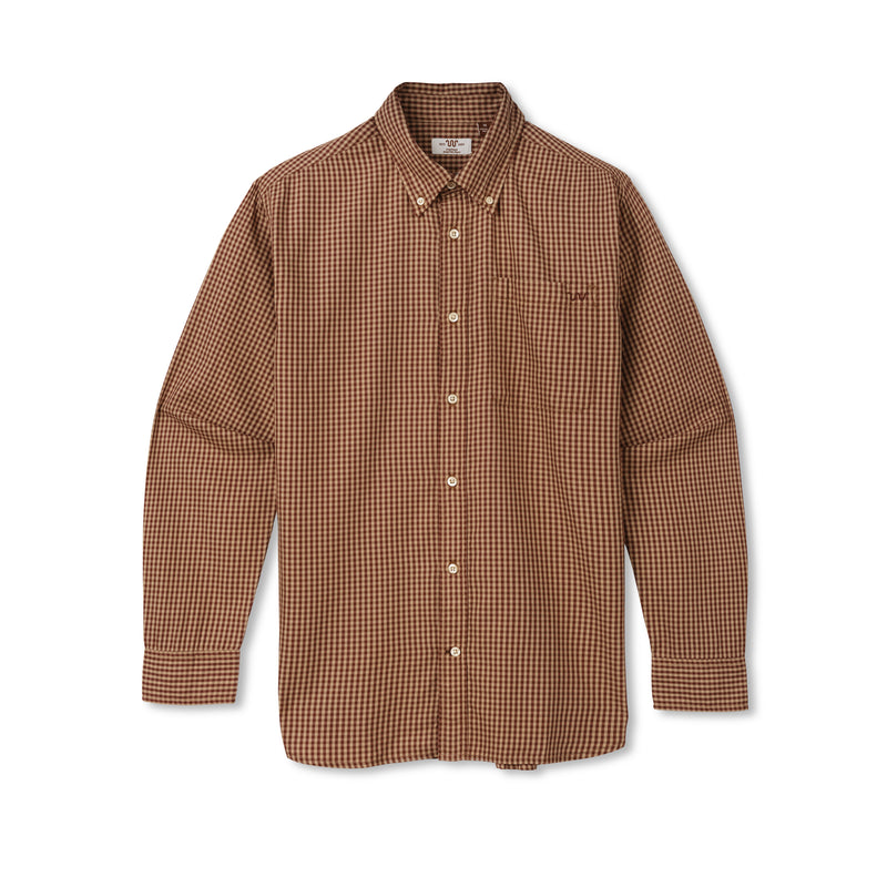 Men's One Pocket Button Down Shirt | KING RANCH BROWN / Small