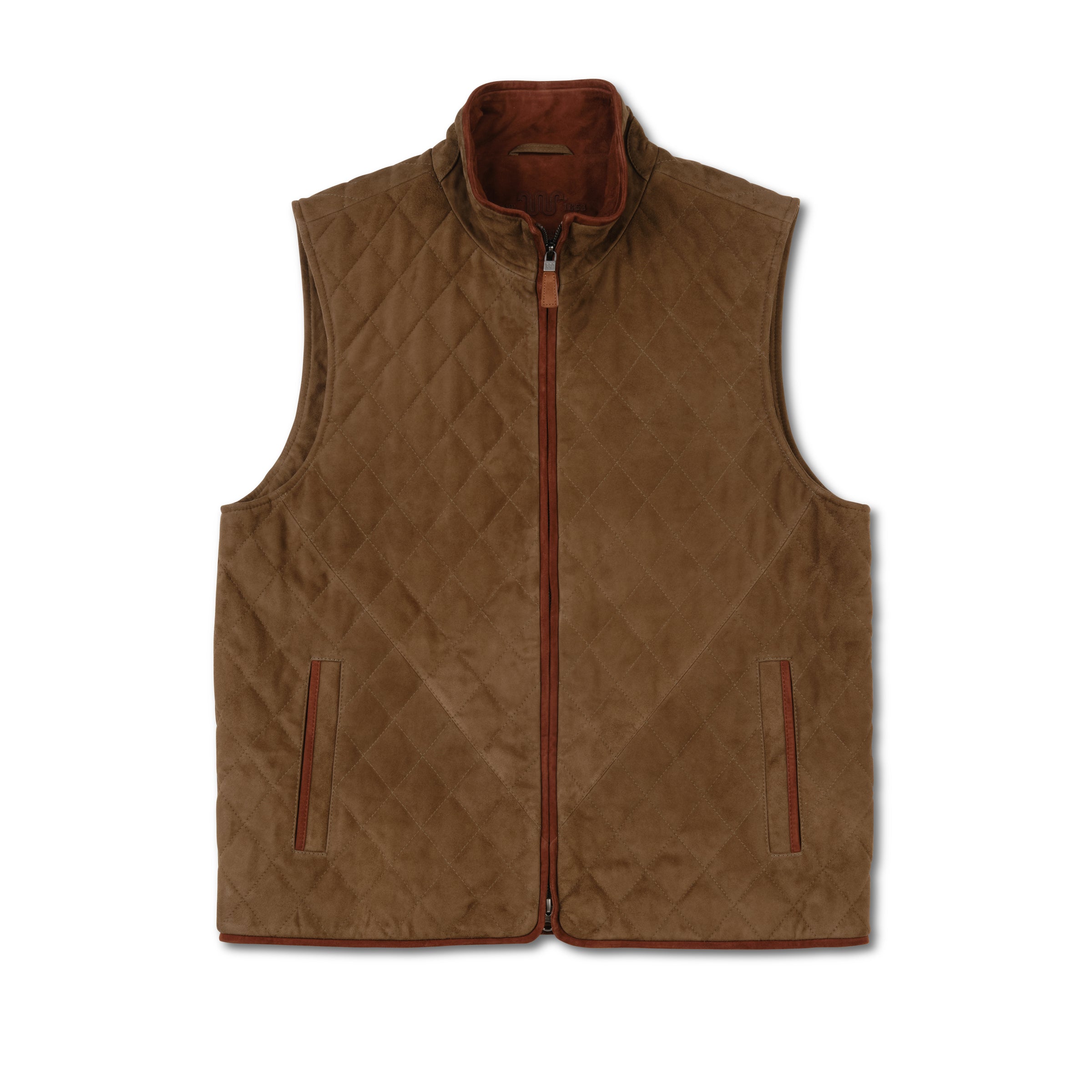 Men's Goat Suede Quilted Ranch Vest