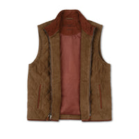 Men's Goat Suede Quilted Ranch Vest