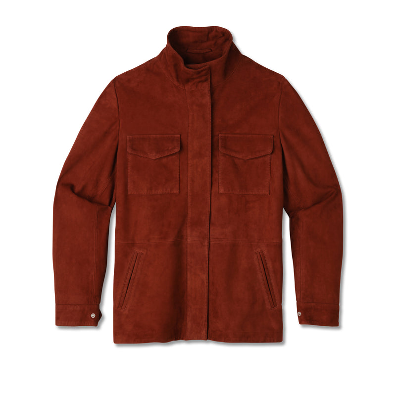 Women's Goat Suede Ranch Jacket | OLD SORREL RED / Small