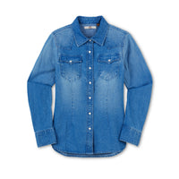 Women's Denim Pearl Snap Shirt