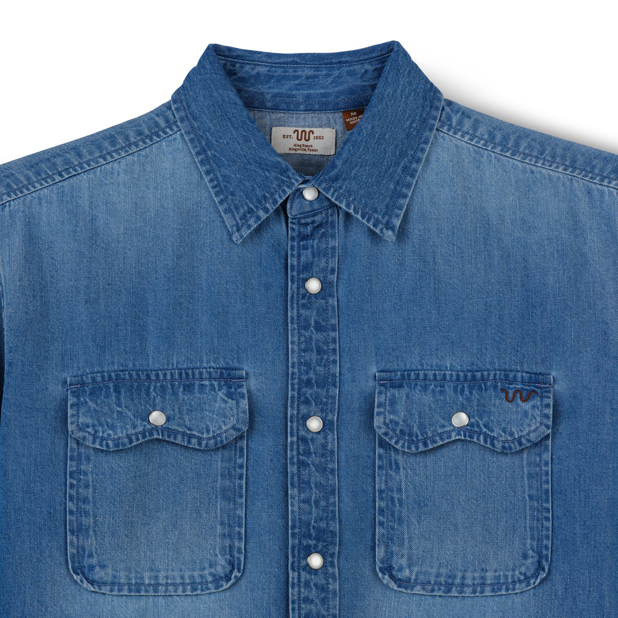 Men's Denim Two Pocket Ranch Shirt