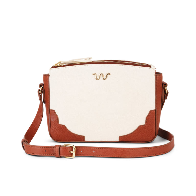 Legacy Leather Crossbody | Cream