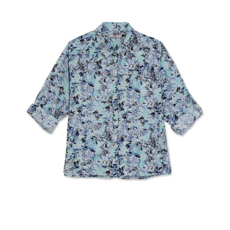 Women's Blue Norther™ Tech Bay Shirt | BLUE BAY FLORAL / Extra Small