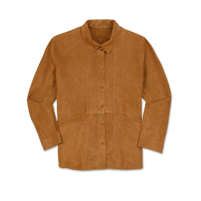 Women's Suede Ranch Jacket | COGNAC / Extra Small