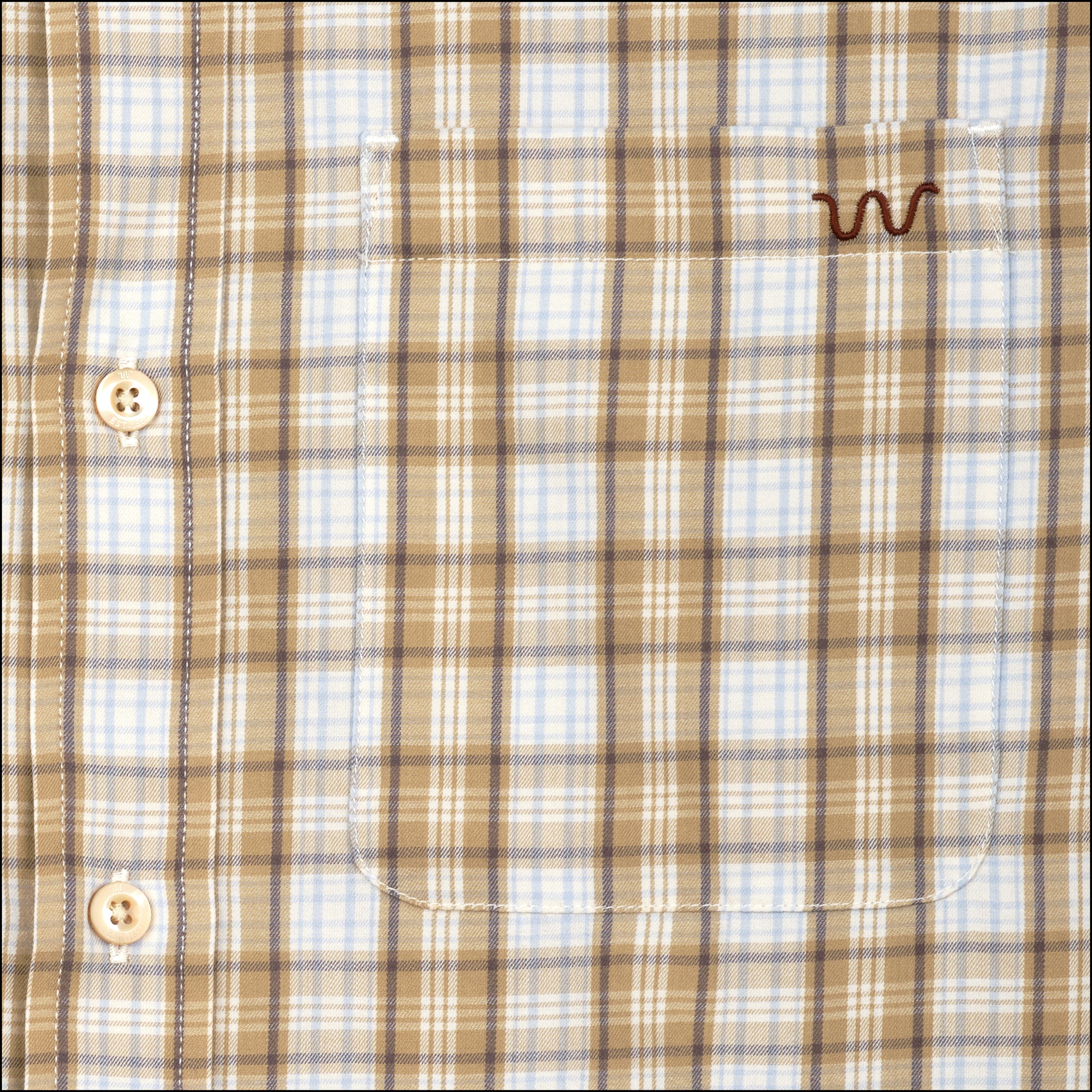 Men's One Pocket Button Down Shirt, Plaid