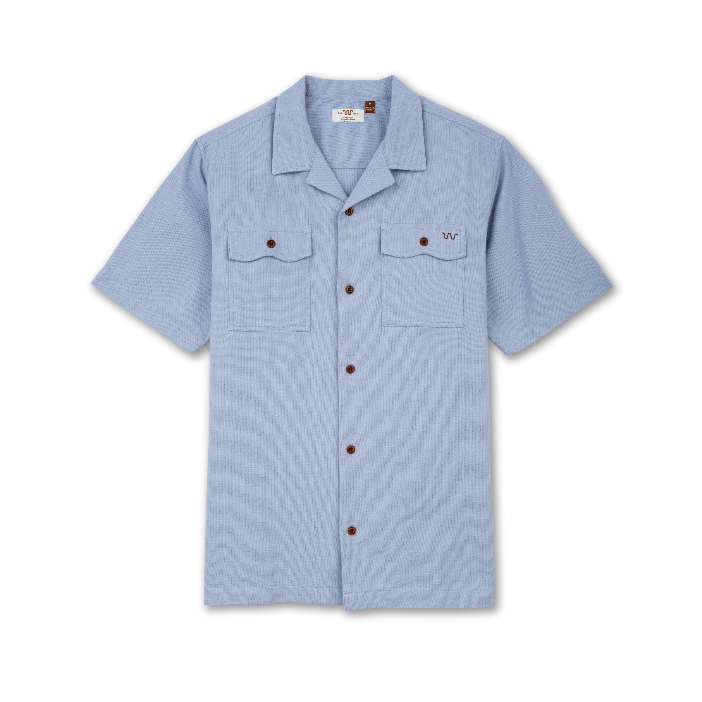 Men's Textured Camp Shirt