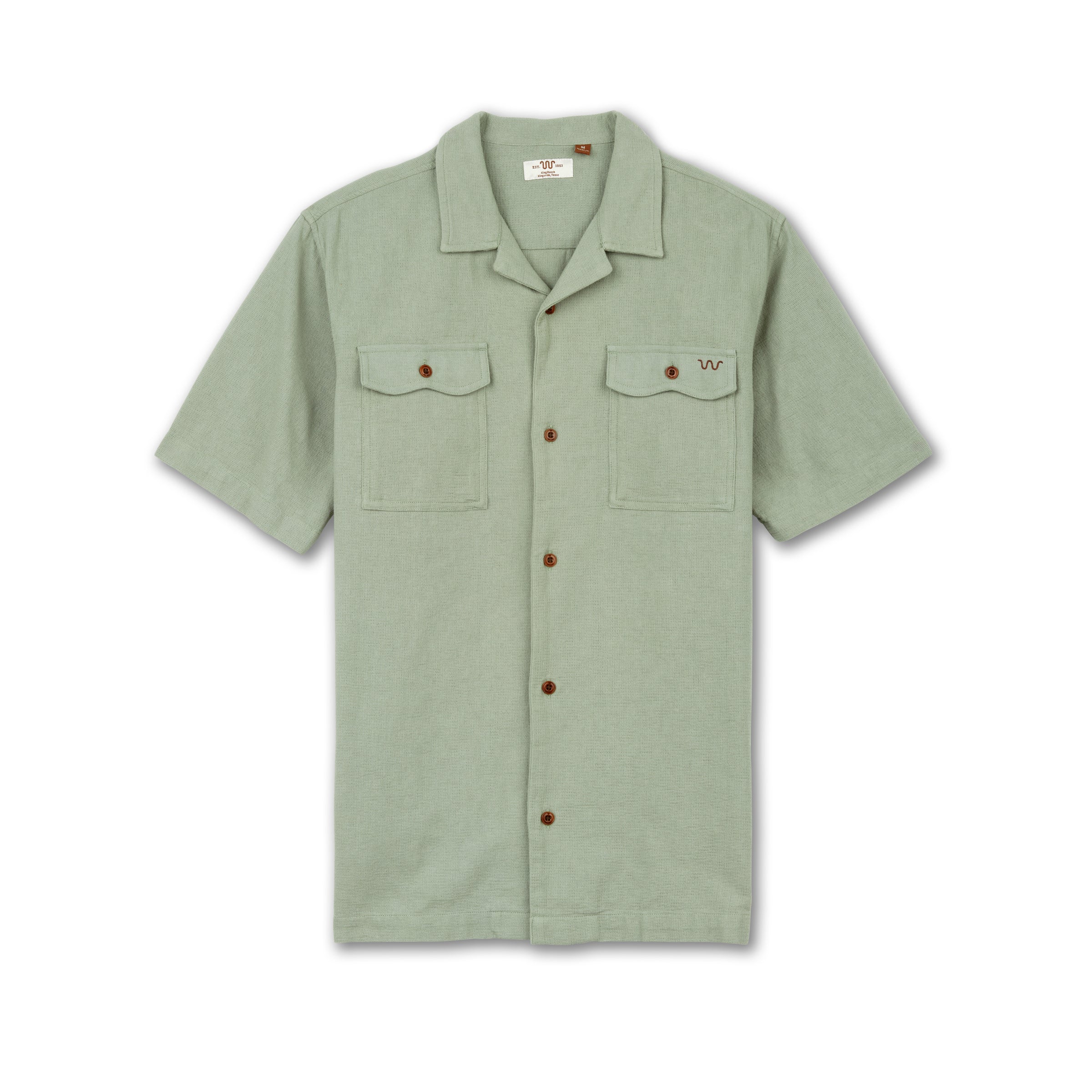 Men's Textured Camp Shirt