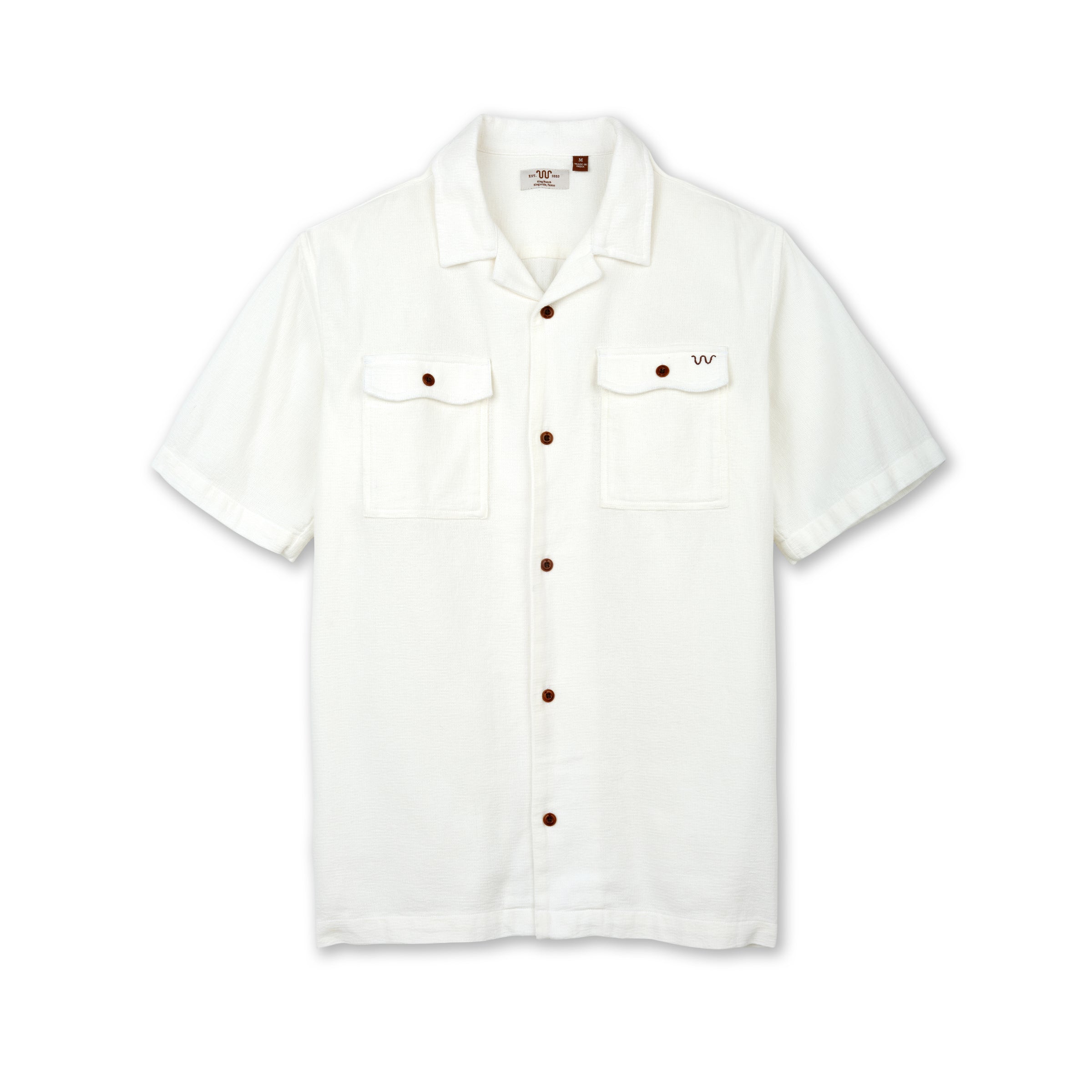 Men's Textured Camp Shirt