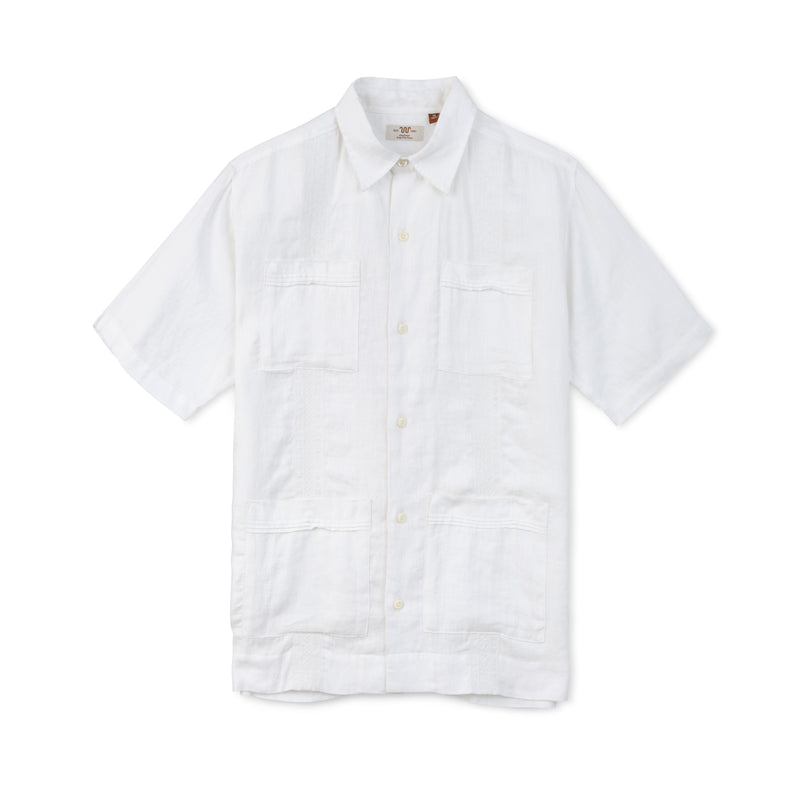 Men's Linen Heritage Guayabera | WHITE TAIL / Small