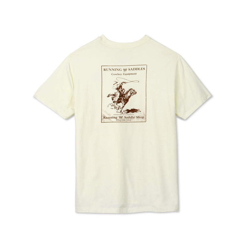 Running W Saddles Graphic Tee | KINENO CREAM / Small