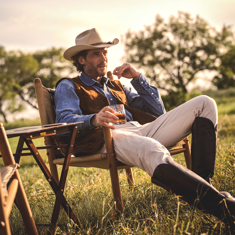 Men's Goat Suede Field Vest | lifestyle