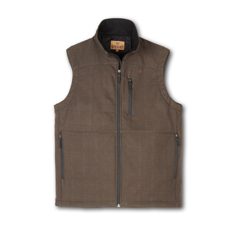 Men's Textured Bonded Poly Vest | Olive / Small