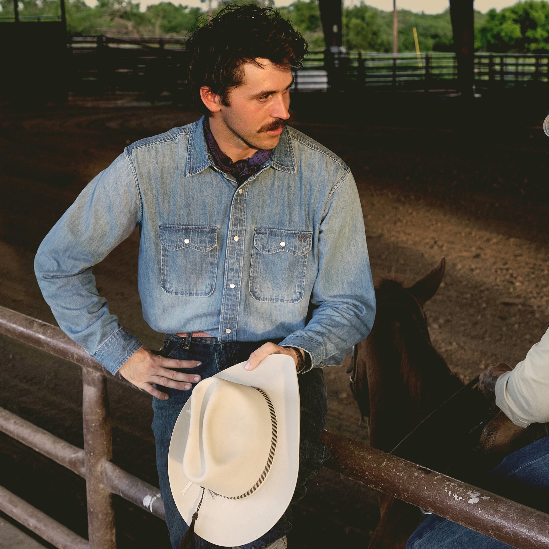 Men's Denim Two Pocket Ranch Shirt