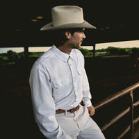 Men’s Two Pocket Ranch Shirt, Twill