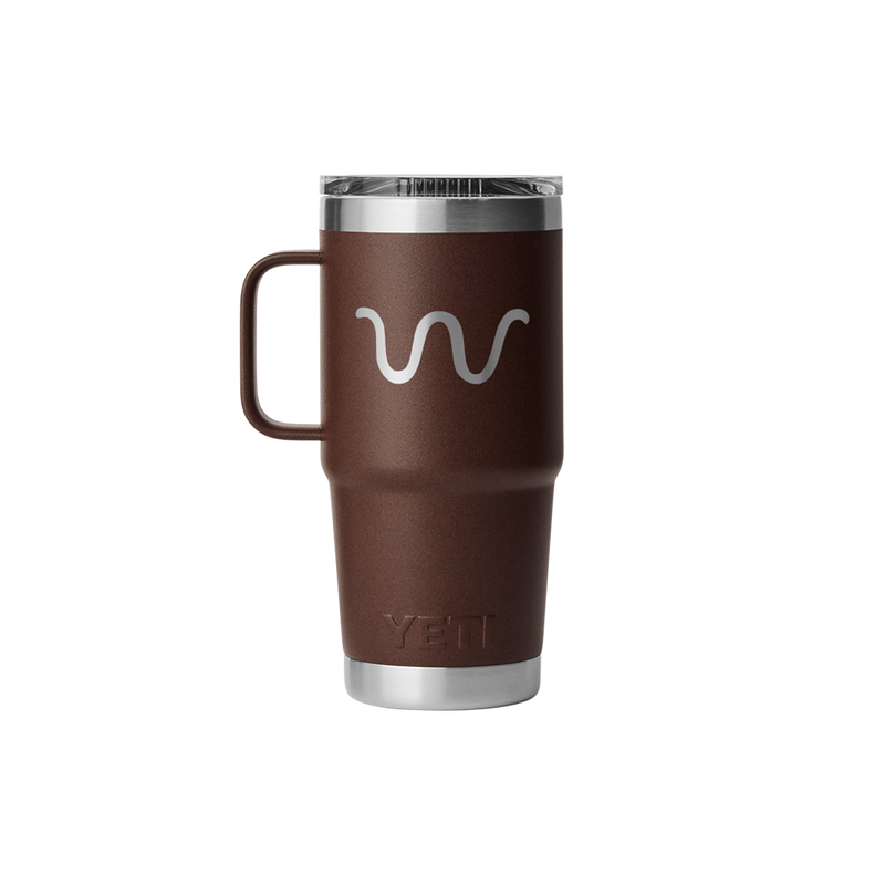 Running W Yeti Rambler, 20 Oz Travel Mug | BROWN