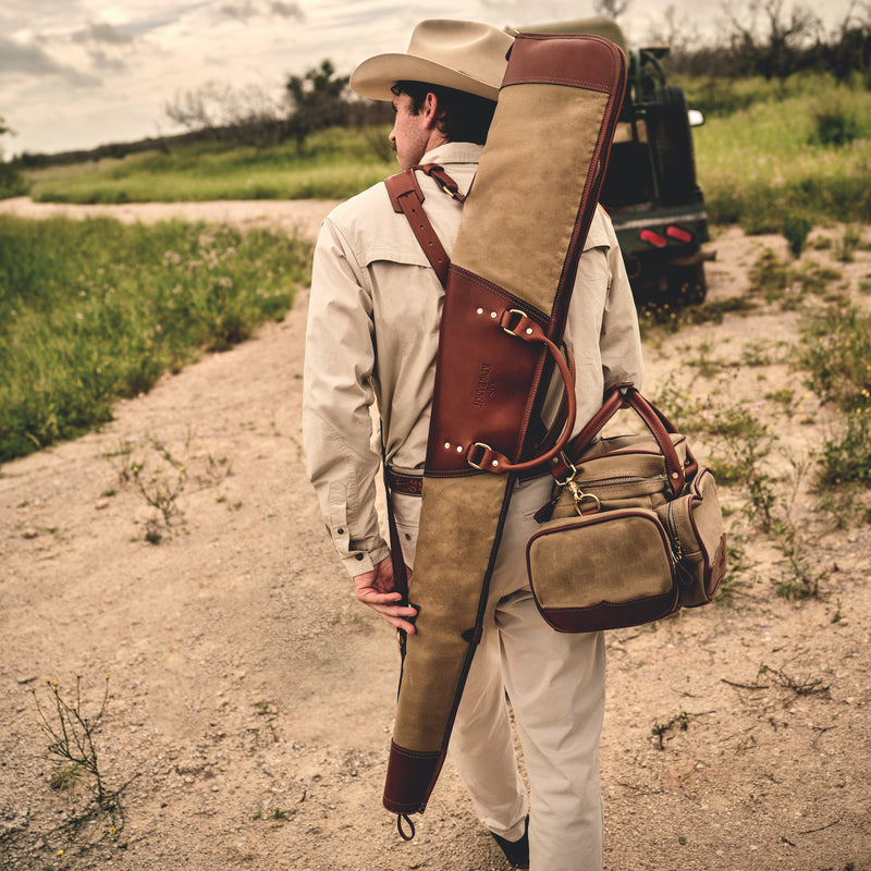 King Ranch Waxed Canvas Shotgun Case | lifestyle