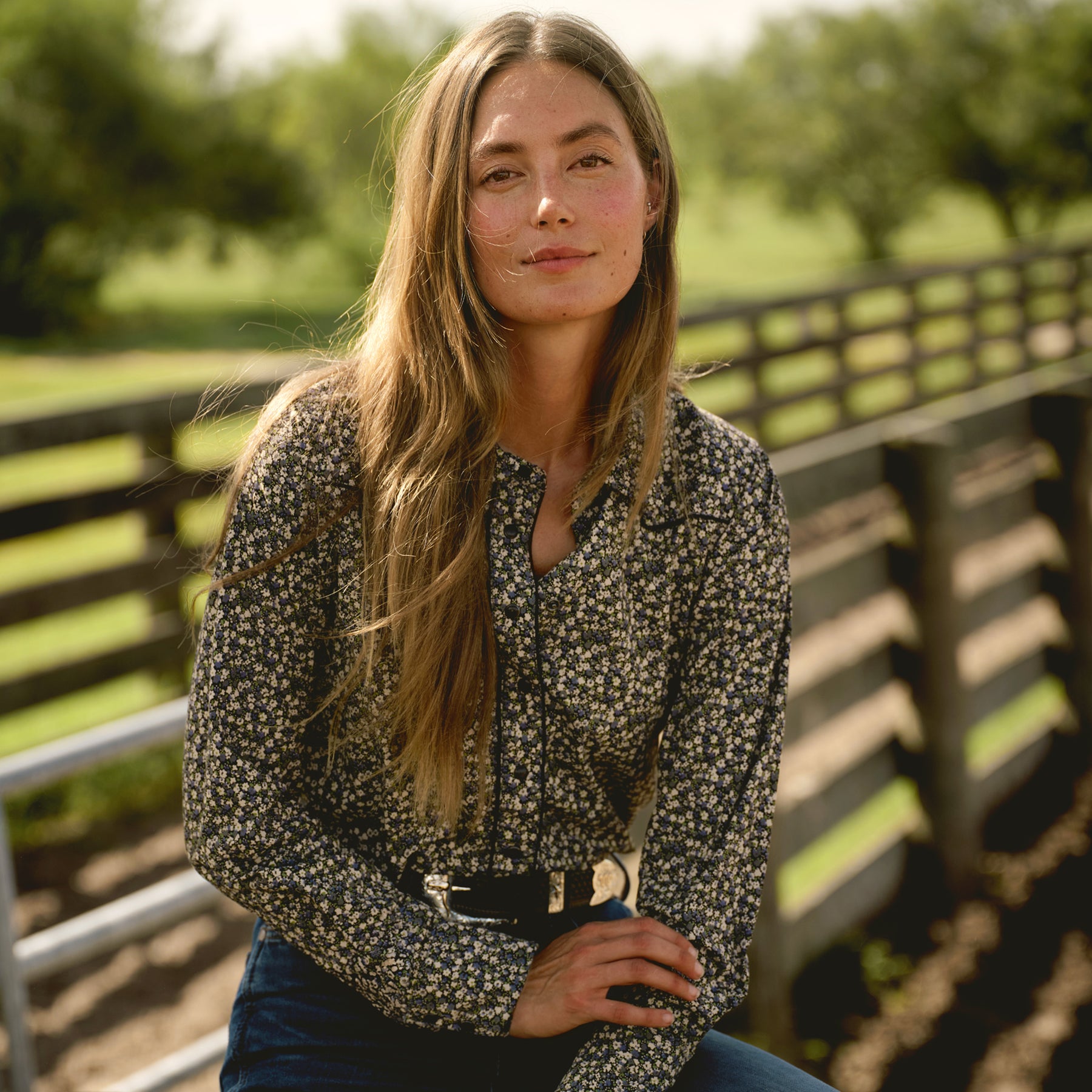 Women's Pearl Snap Ranch Shirt