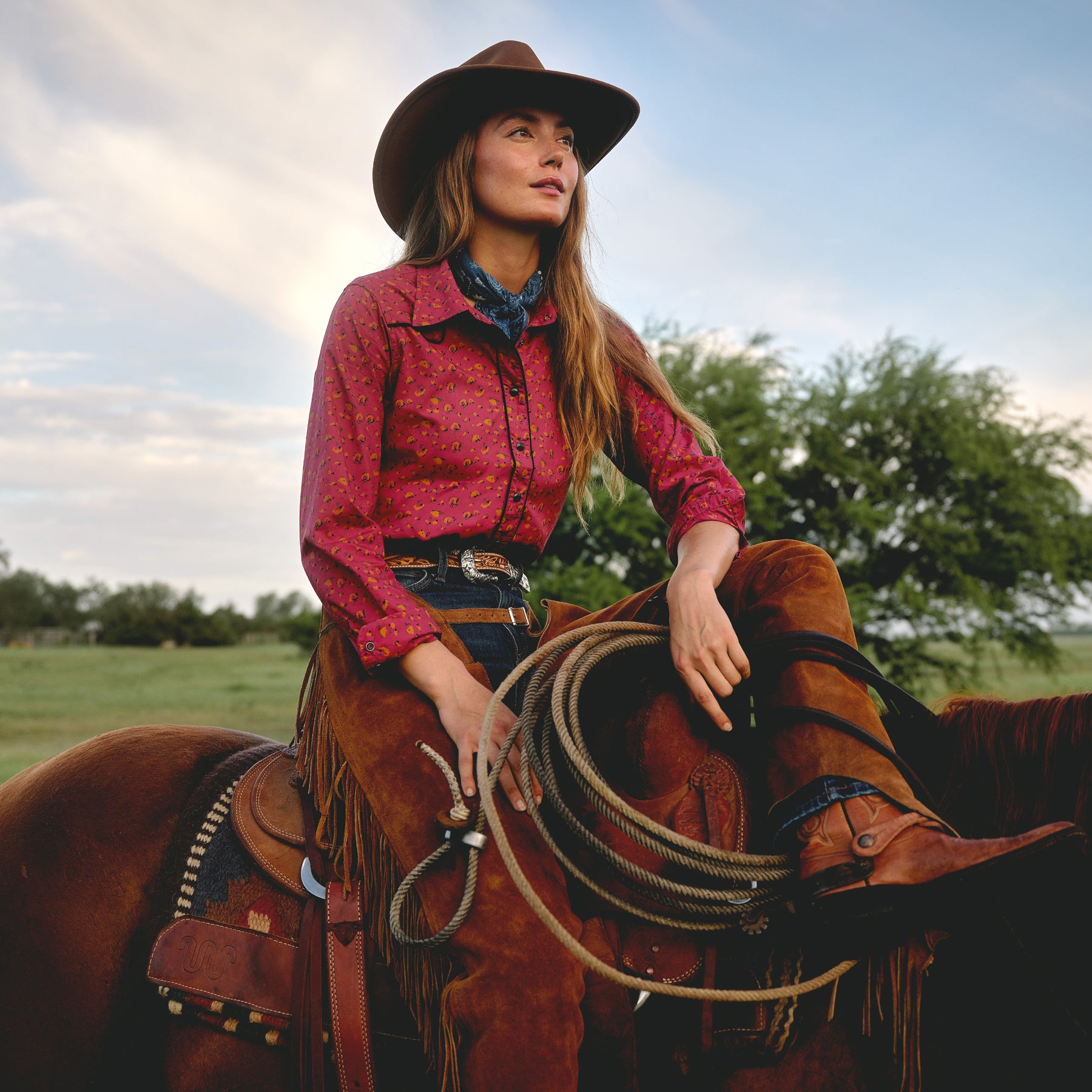 Women's Pearl Snap Ranch Shirt